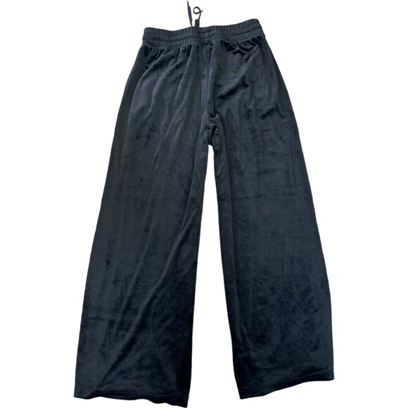 NWOT Offline by Aerie Black Velour Ankle Length Wide Leg Palazzo Pants Size Med - Picture 8 of 9